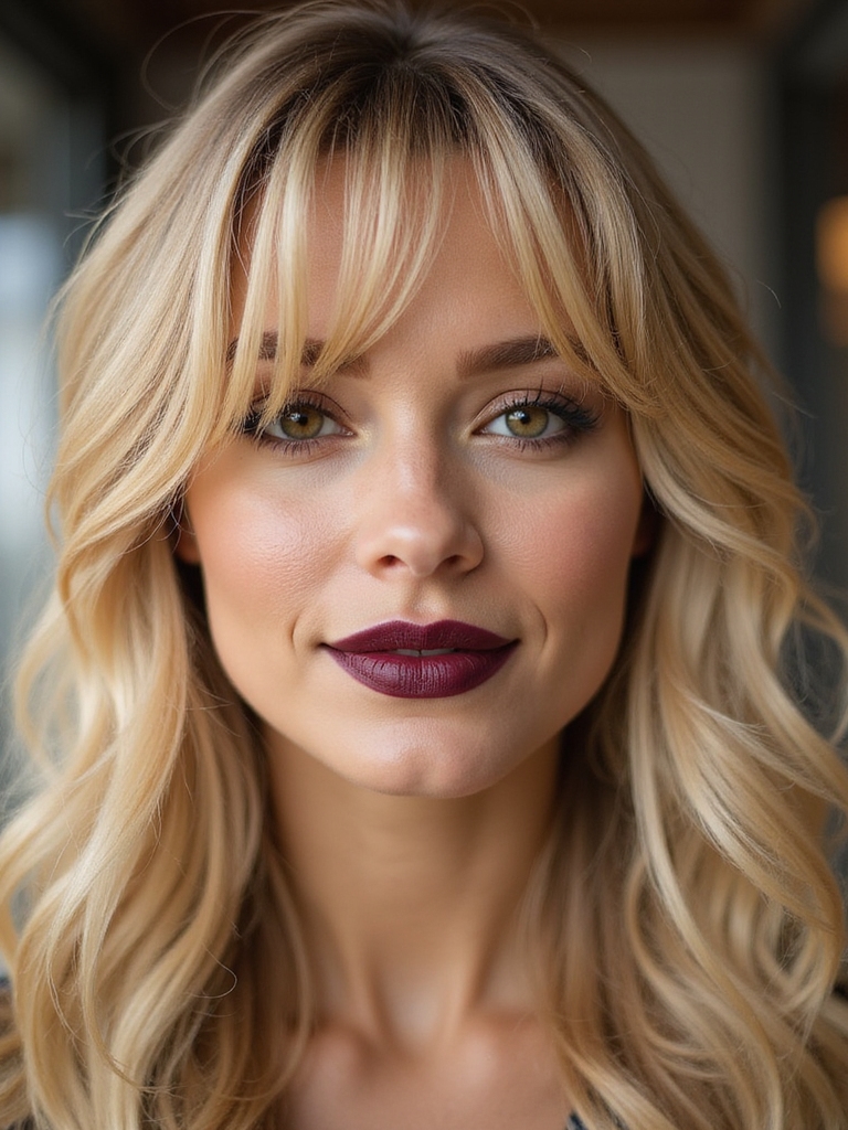 wispy bangs soften everyday looks