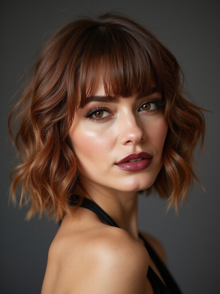 wispy bangs soften features