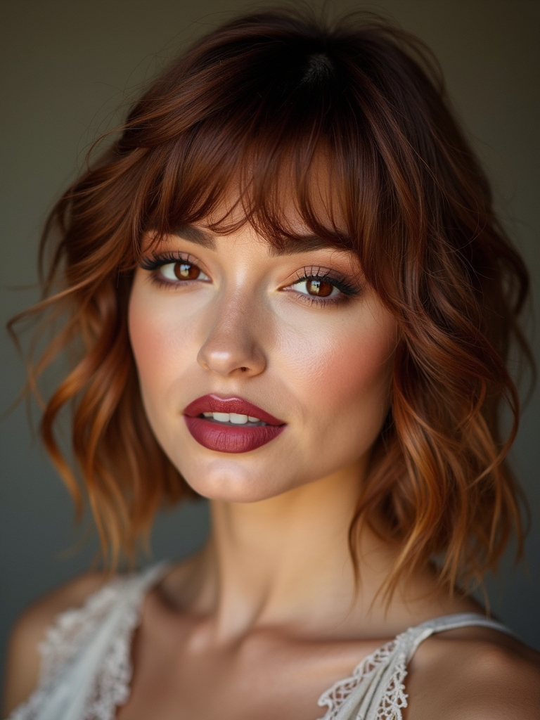 wispy bangs suit face shapes