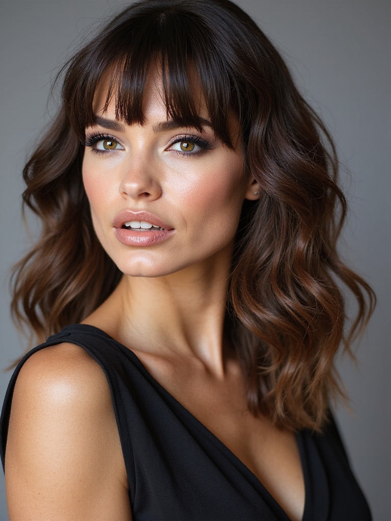 wispy bangs tailored by texture