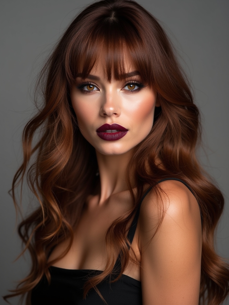 wispy bangs with layers