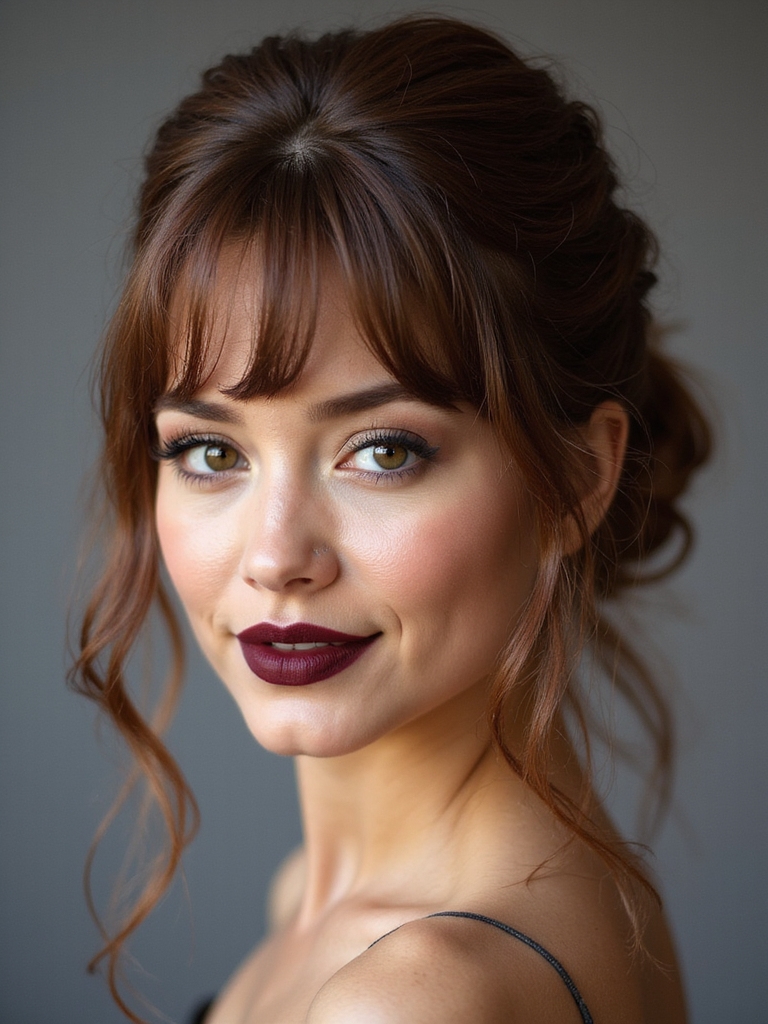 wispy framed messy bun charm