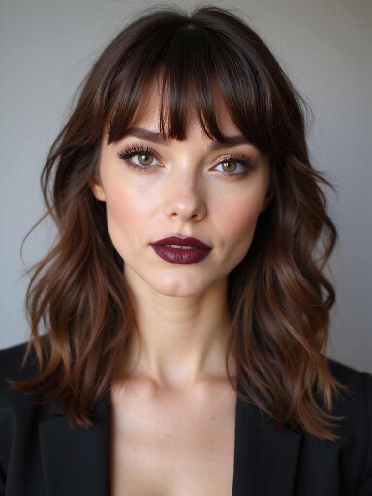 wispy micro fringe styling tips