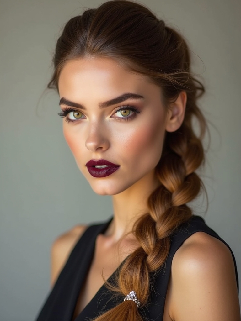 asymmetrical french to dutch braid