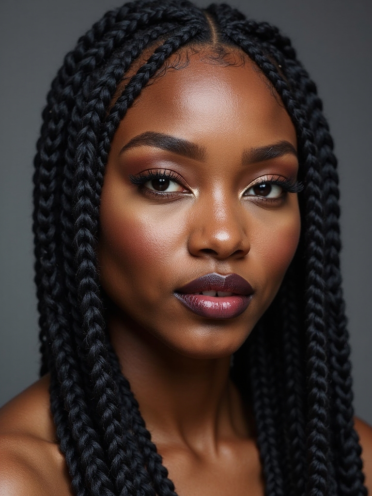 bold geometric braided art