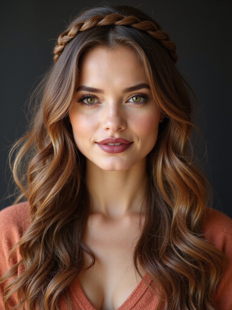 braided crown with waves