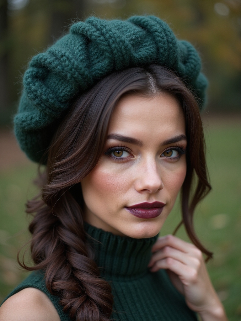bubble braid with hat