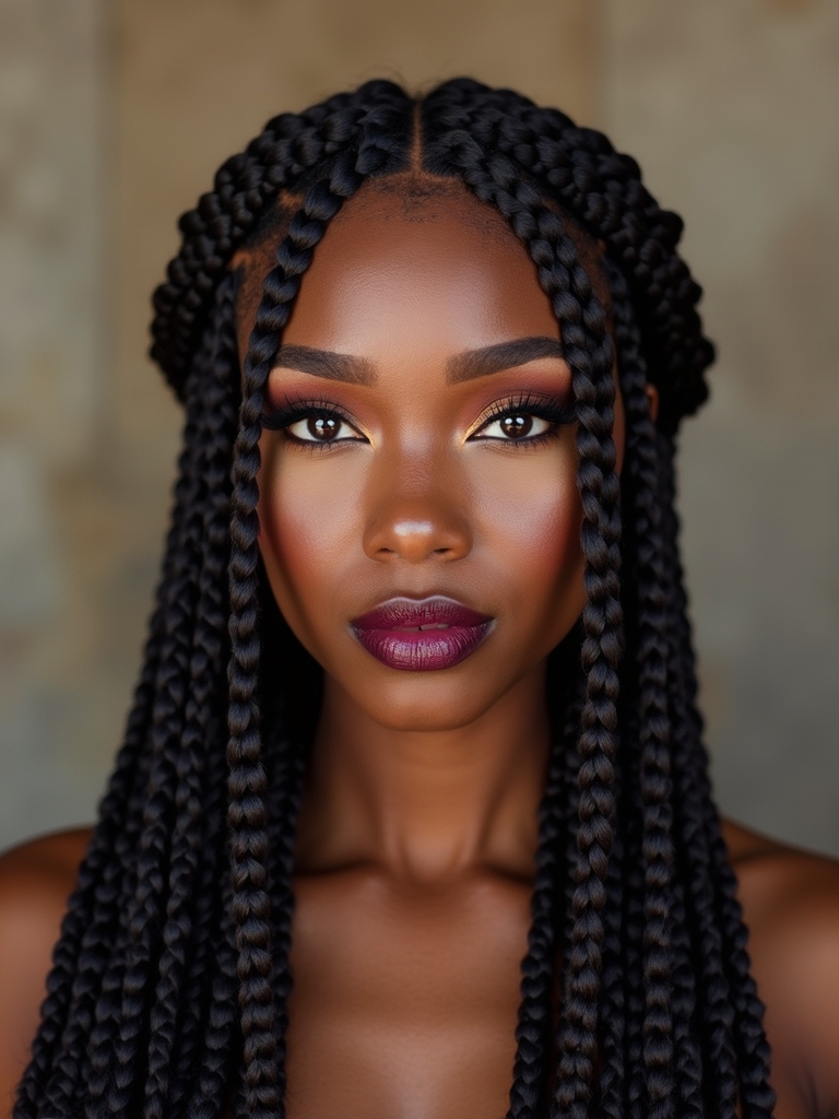 celebrities turned knotless braids