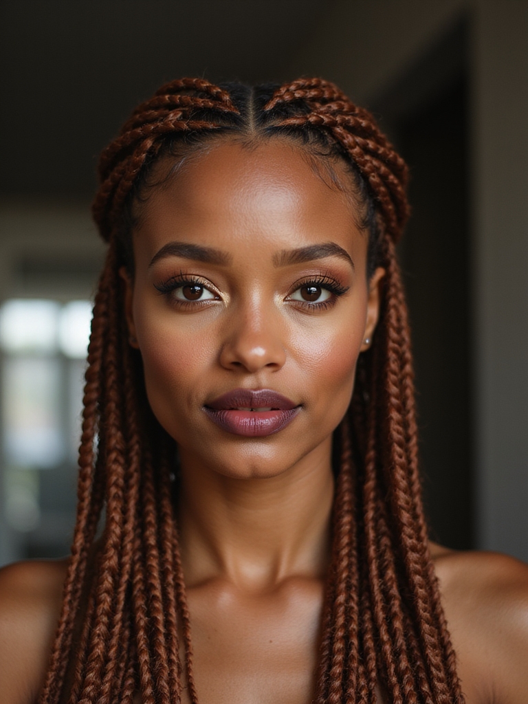 cornrow halo framing fulani