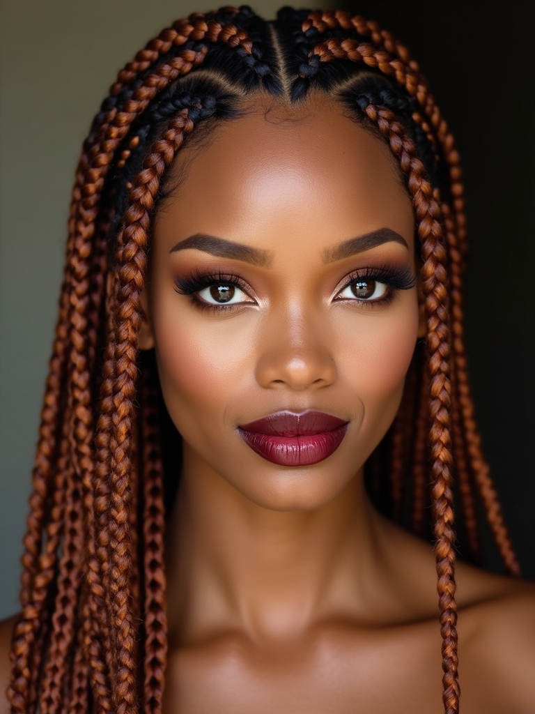 delicate textured tiny plaited hair
