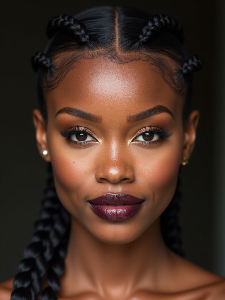 effortlessly chic low braided bun