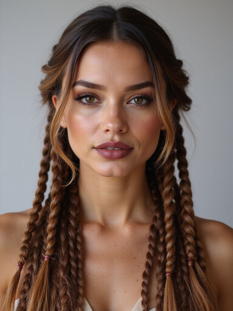 face flattering knotless braid lengths