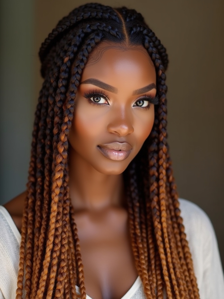 flattering comfortable medium knotless braids