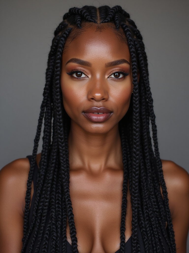 intricate tension free braided styling