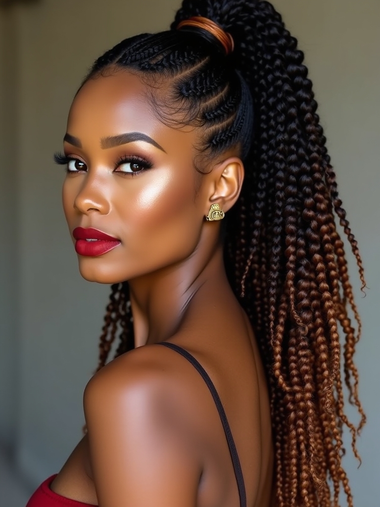knotless braids versatile styling