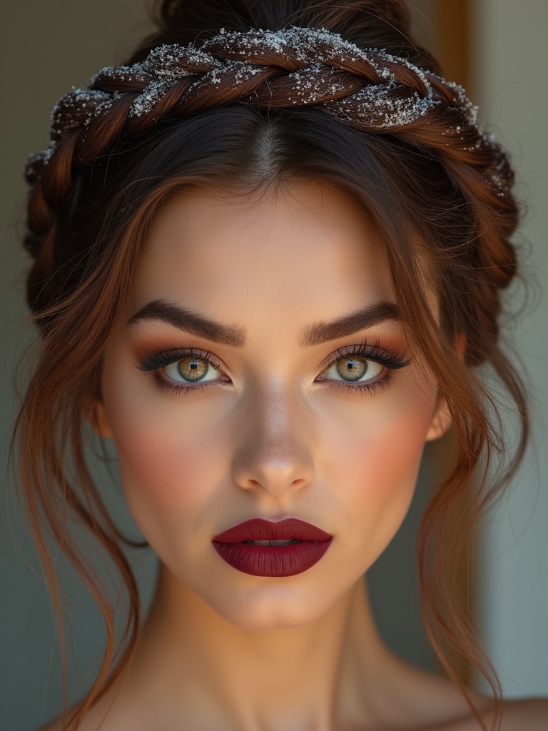 lace halo braid holiday crown