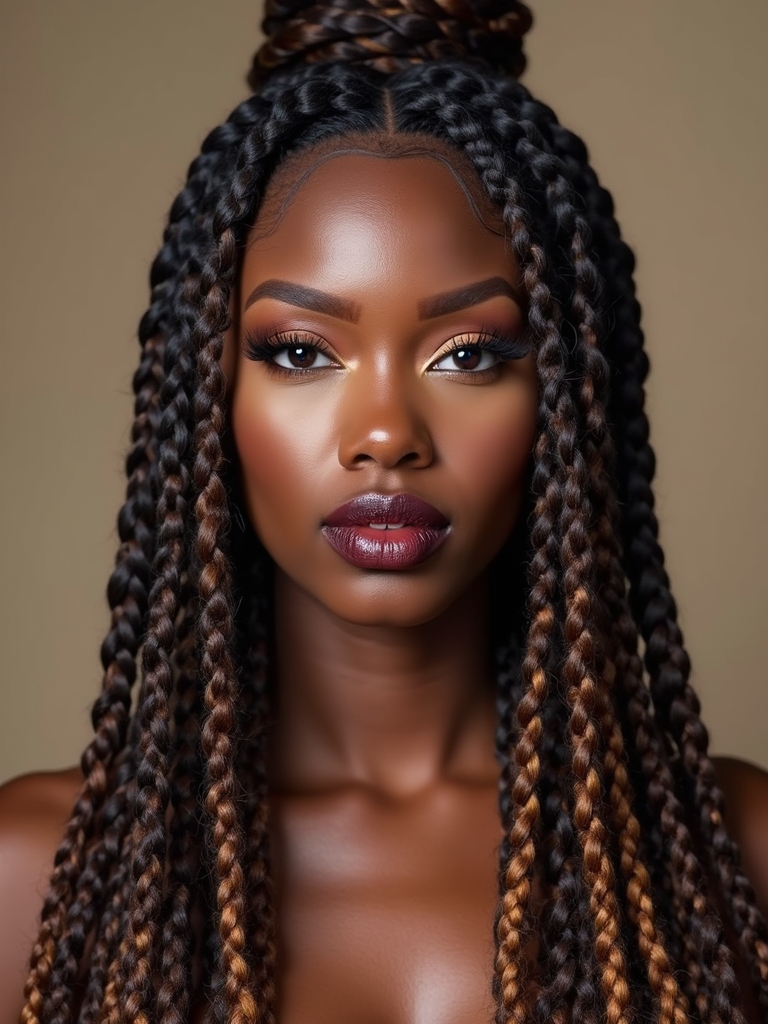 light tension free knotless box braids