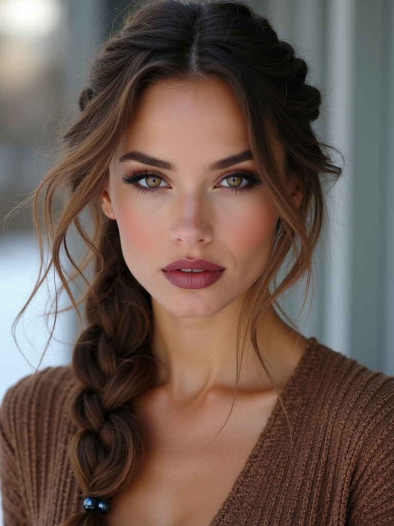 loose boho beaded braid