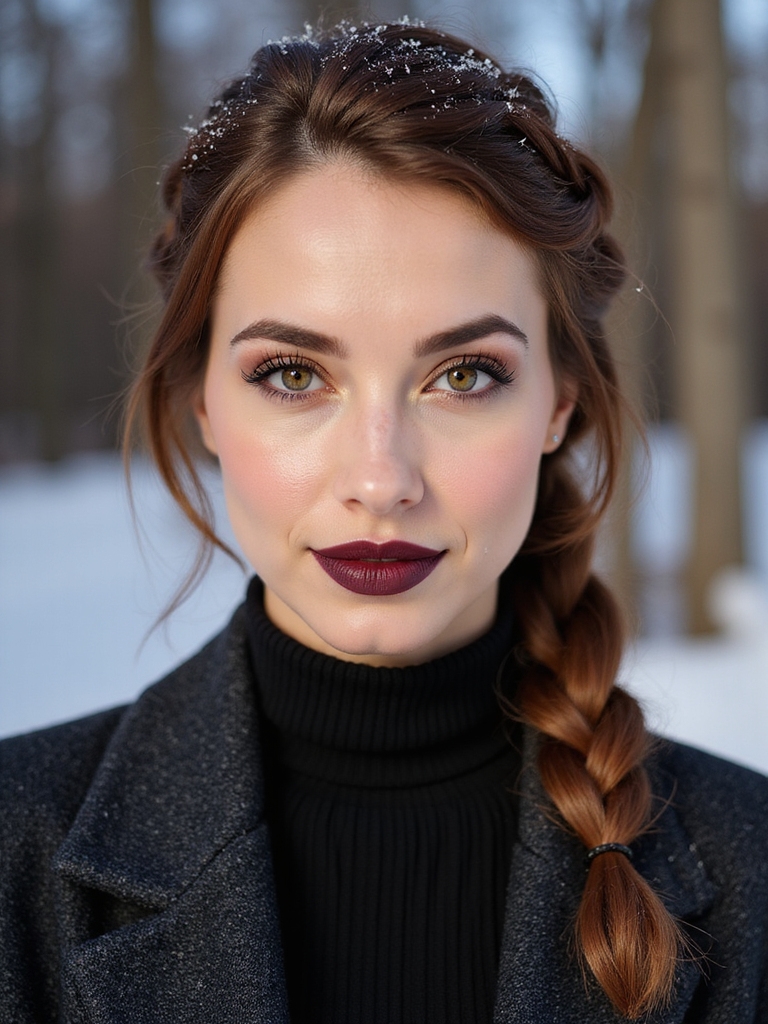 low braided bun for commutes
