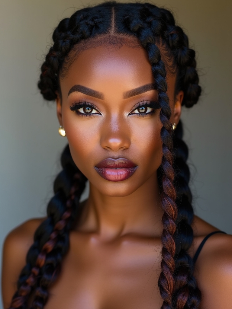 maintain sleek defined braids
