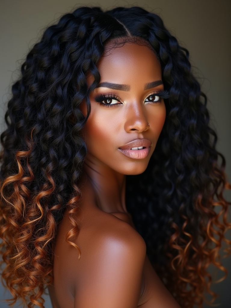match curls to braids