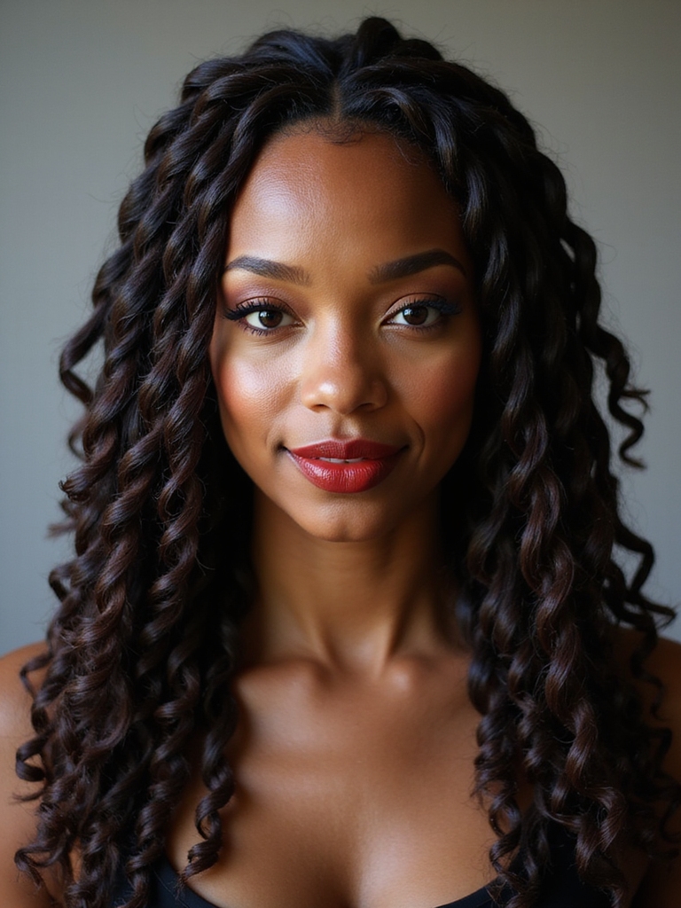 no heat curly ends routine