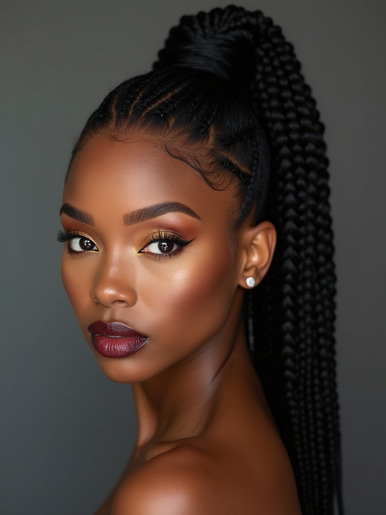 polished high ponytail stitch