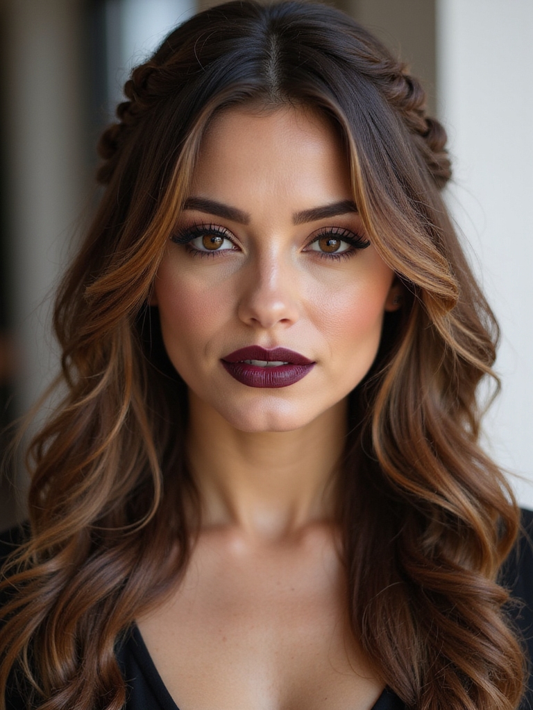 regal halo braids with embellishments
