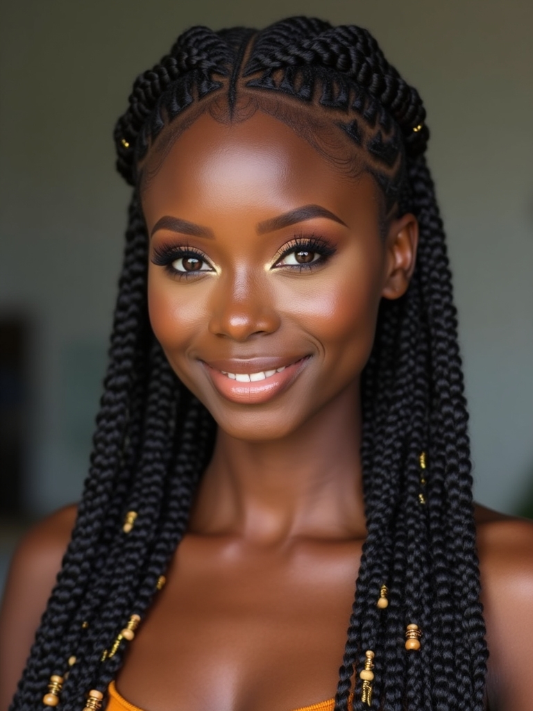 sculpted baby hair swoops