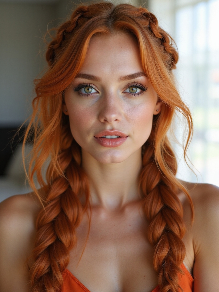 soft tousled beachy braids