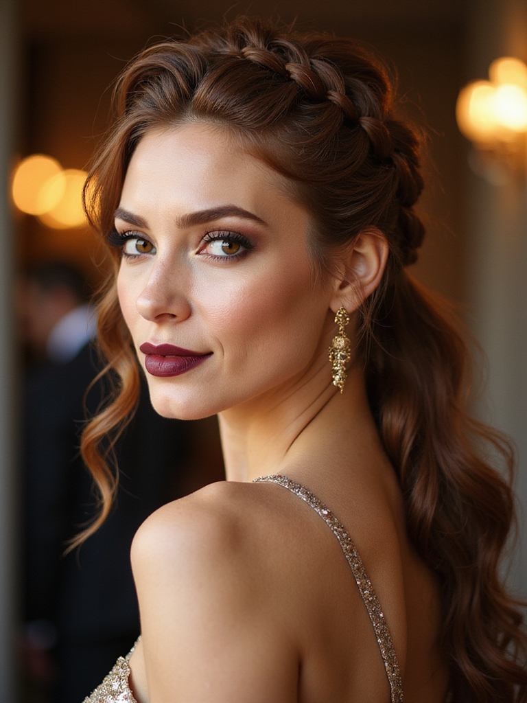 textured twisted crown braid
