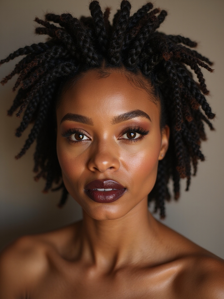 thick short knotless boxbraids