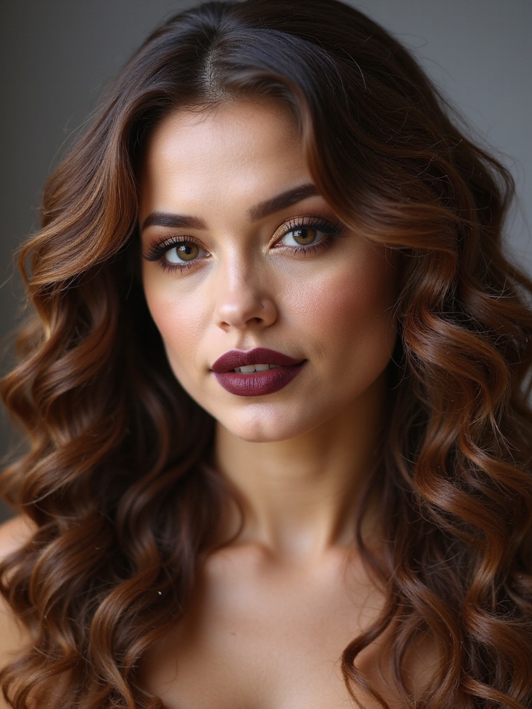 tiny accent braids through curls