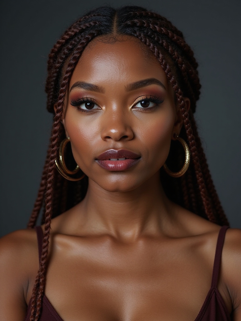 tiny textured hairline cornrows