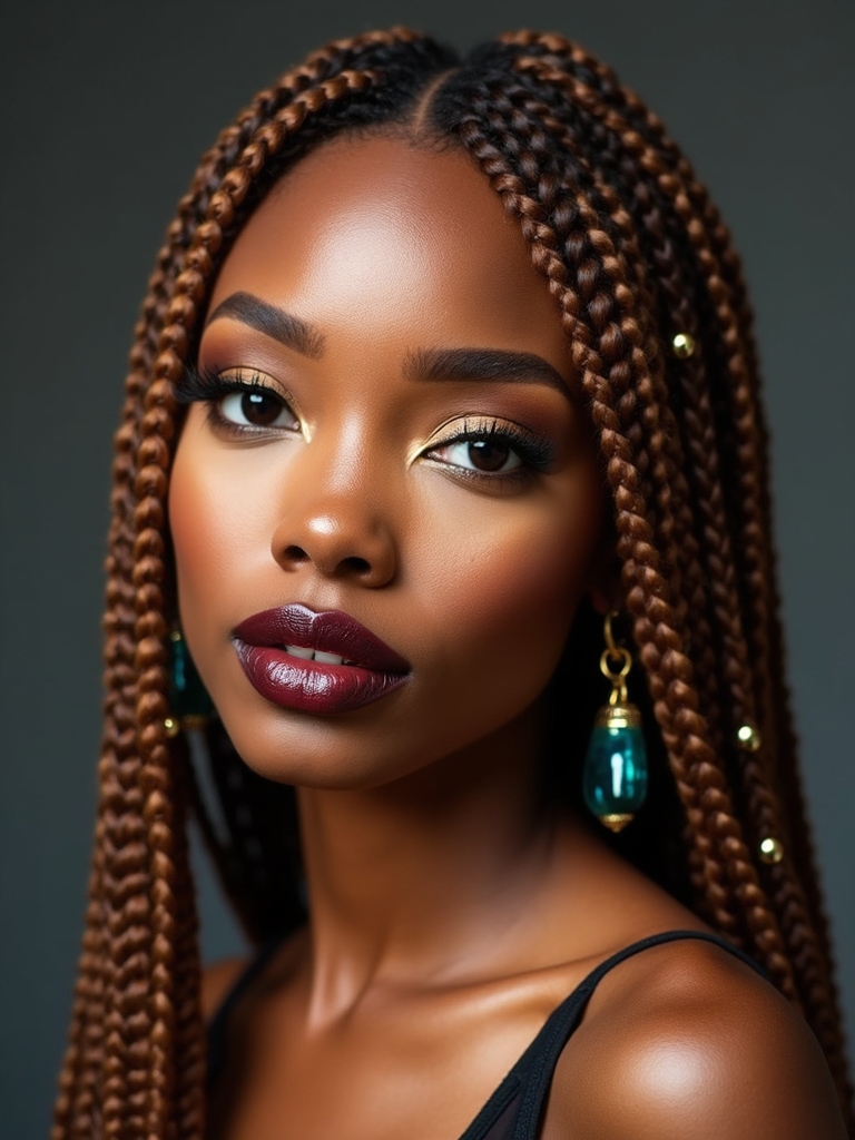 tiny waist skimming beaded microbraids