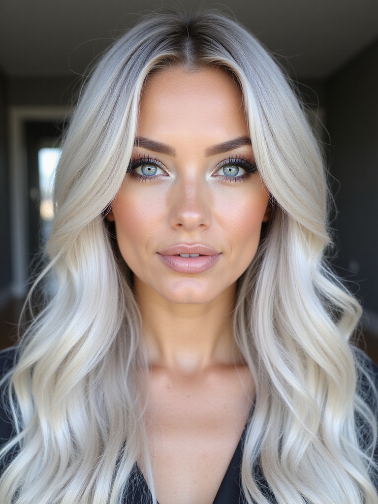 ashy pearl blonde finish