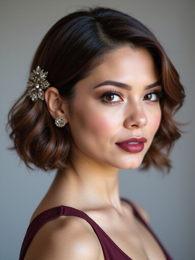 asymmetric gold and pearl pins