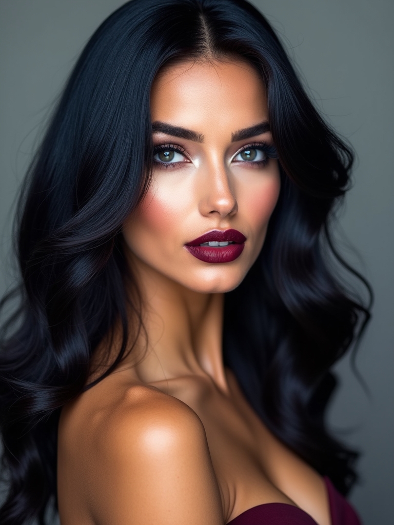 blue black glossy espresso shine