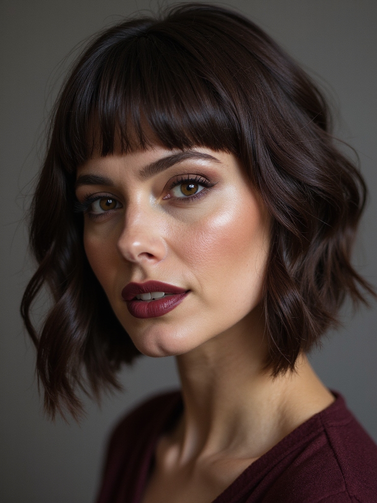 blunt ends with subtle texture