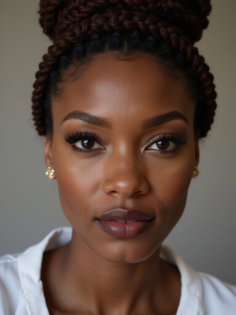 braided crown with defined hairline