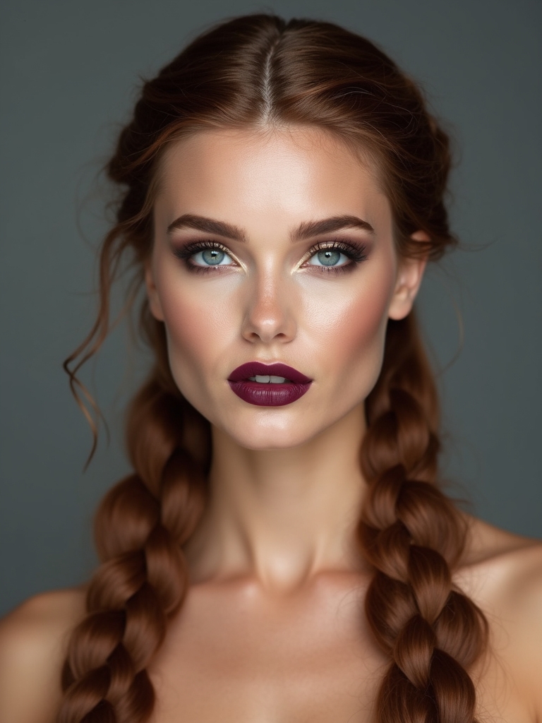 braided crown with tendrils