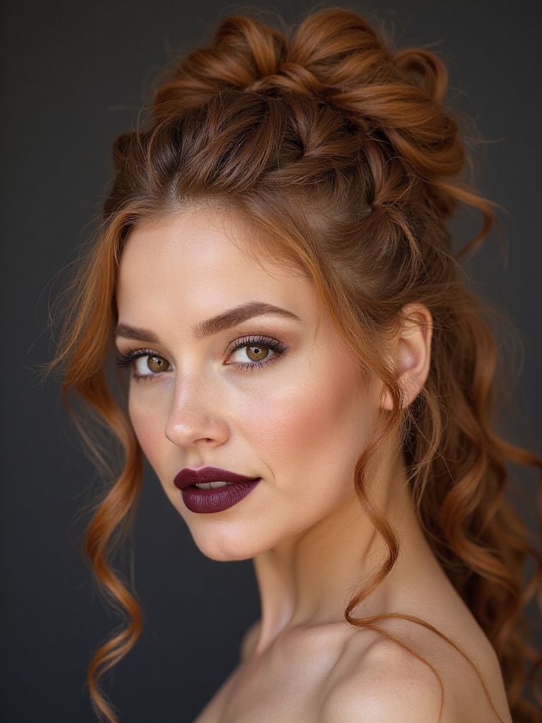 braided halo anchors textured curls