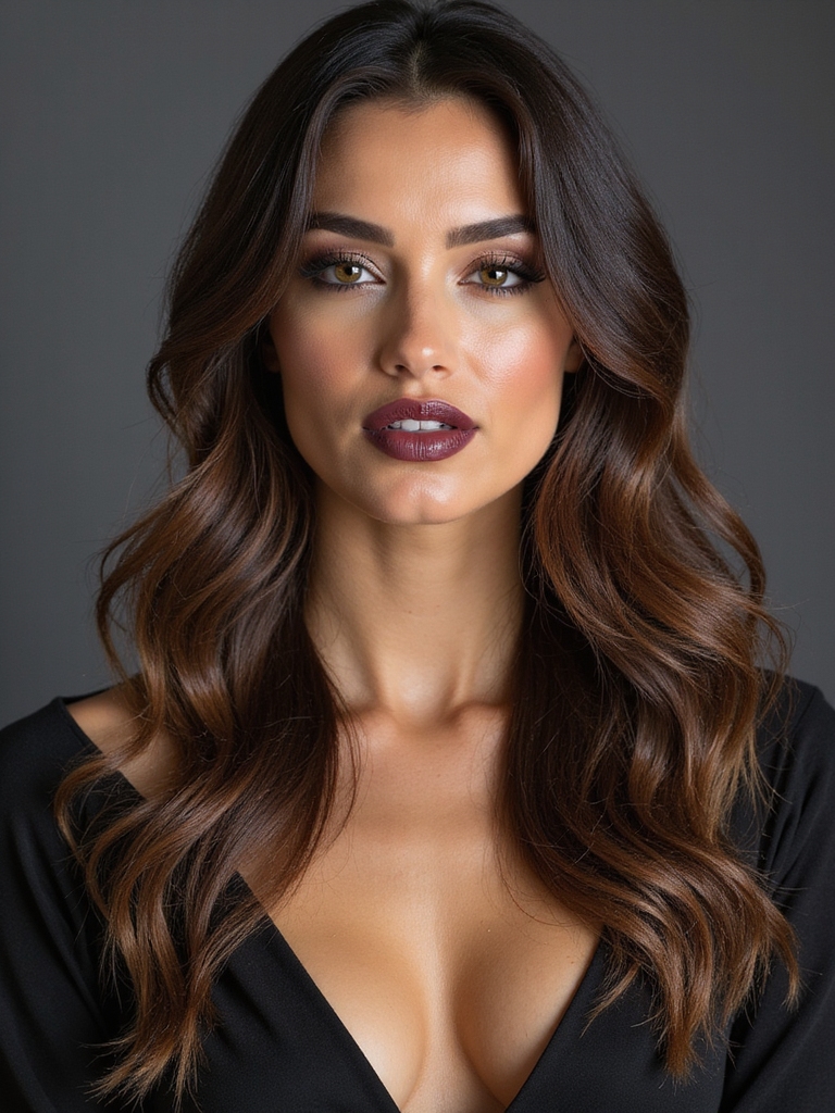 buttery brunette with icy undertones