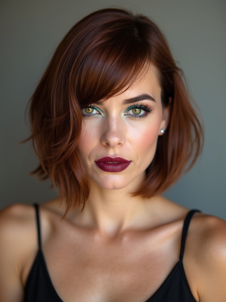 chin length bob with taper