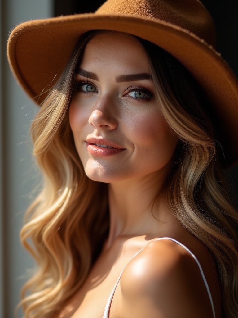 cocoa balayage hat friendly styling