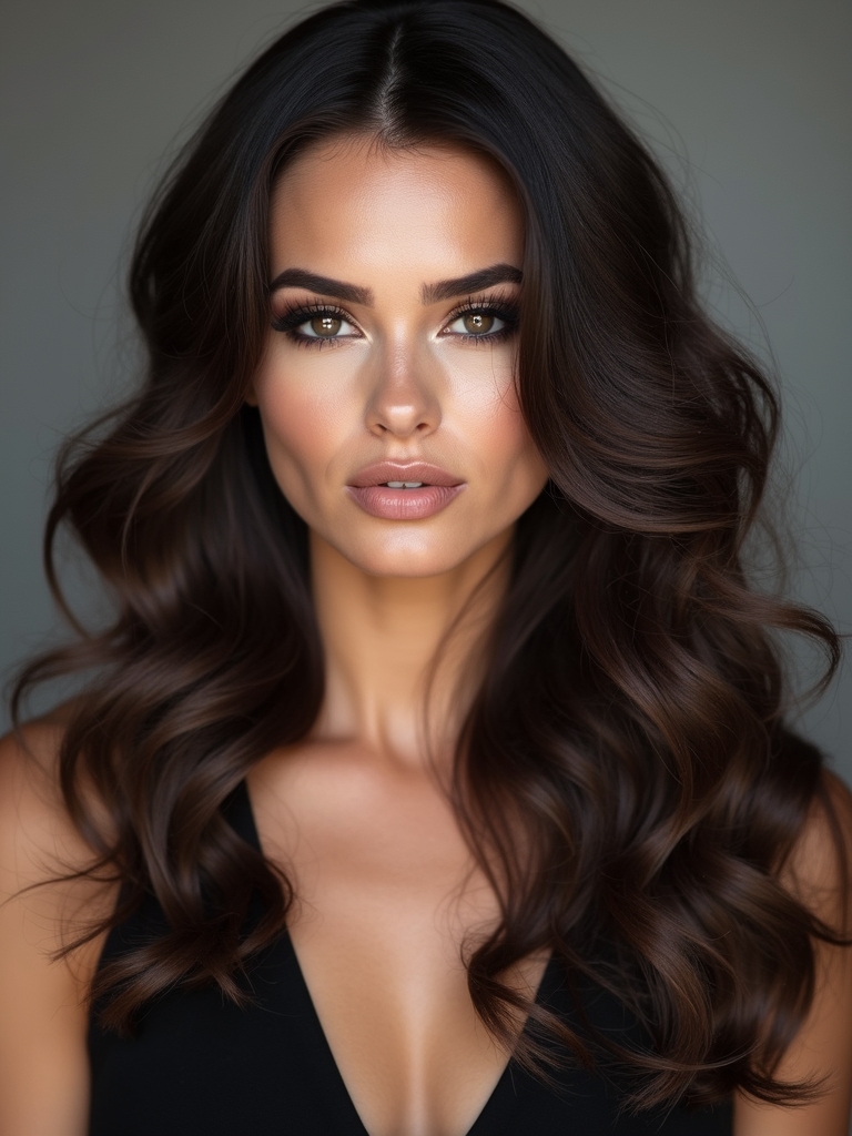 cool smoky ash brunette