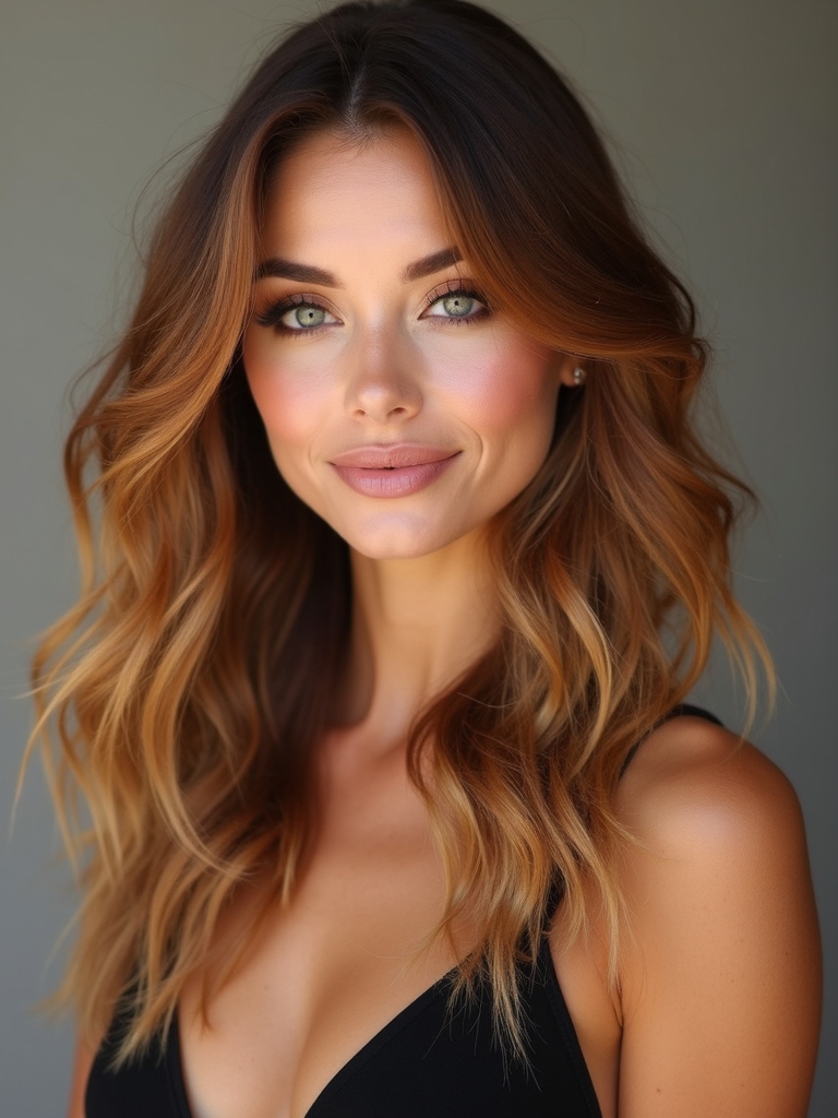 cozy honey sun kissed balayage
