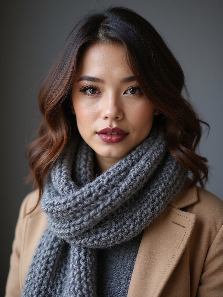 cozy scarf friendly winter haircuts