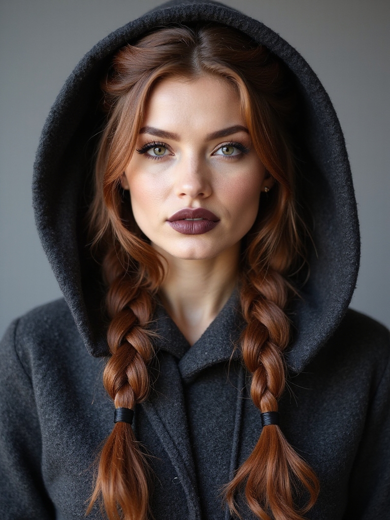 crown braid optimized for hoods