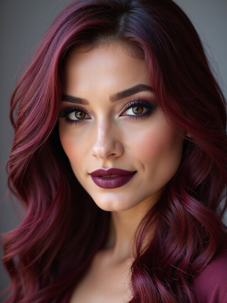 deep burgundy with sheen